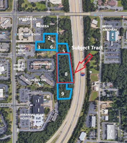 Office/Hotel/Bank Development Opportunity in West Little Rock Medical Corridor: 1227 Kaufman Rd, Little Rock, AR 72211